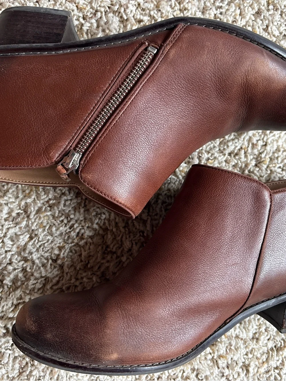 Vionic Jolene Ankle Bootie in Mocha Sz 10